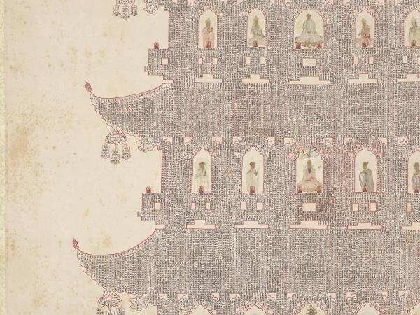 明人書妙法蓮華經塔　軸