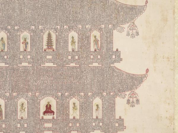 明人書妙法蓮華經塔　軸