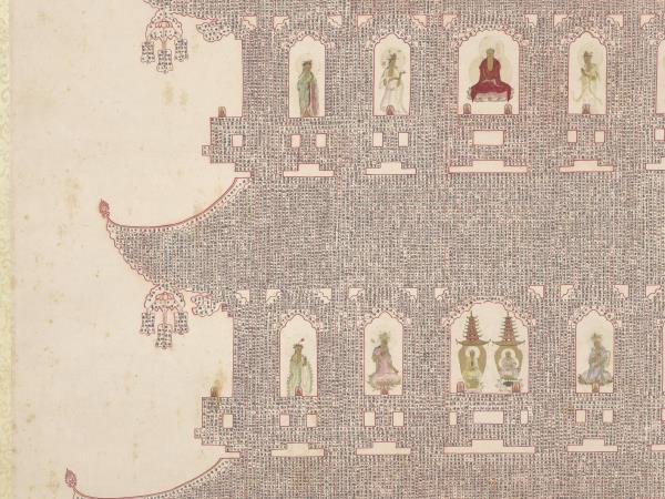 明人書妙法蓮華經塔　軸