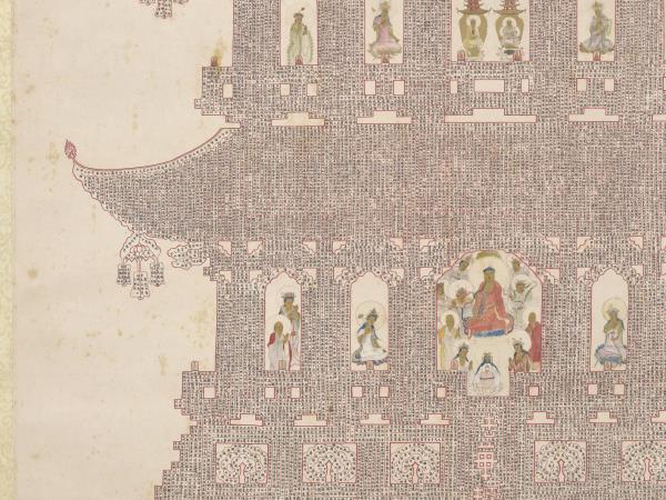 明人書妙法蓮華經塔　軸