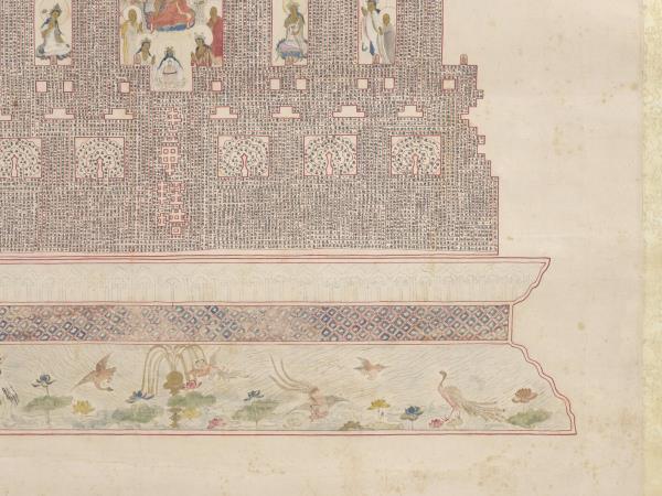 明人書妙法蓮華經塔　軸