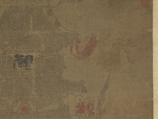 明人書法華經塔　軸