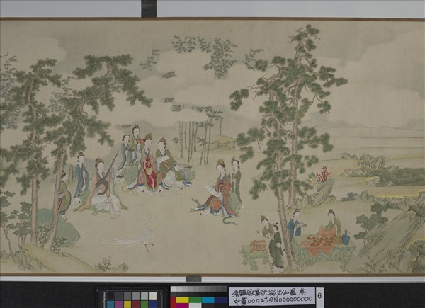 清顧銓摹阮郜女仙圖　卷