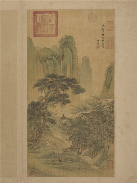 清王鑑仿古山水　冊　倣松年竹塢幽居圖