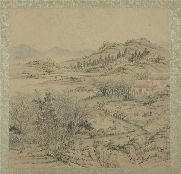 清王翬擬古山水畫冊　冊　春郊探幽