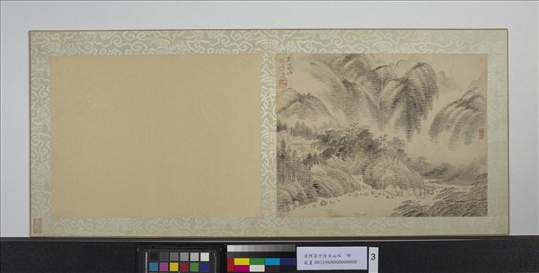 清惲壽平仿古山水　冊　春山欲雨