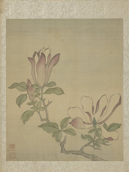 清惲壽平魚藻圖　冊　木蘭