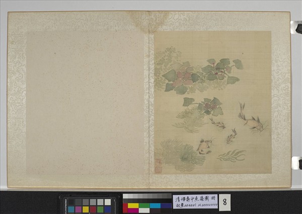 清惲壽平魚藻圖　冊　魚藻