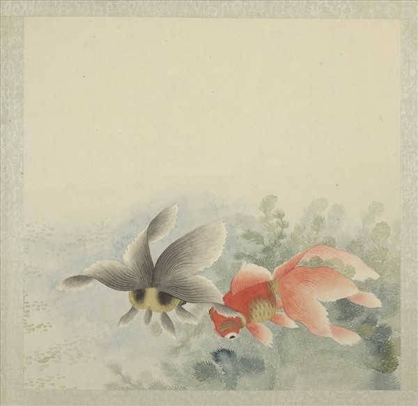 無名氏畫魚　冊　金魚三