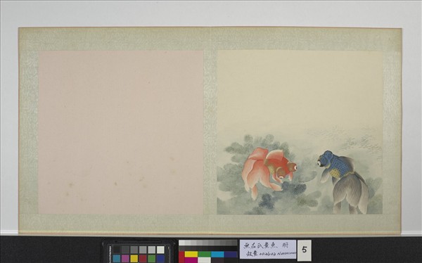 無名氏畫魚　冊　金魚五