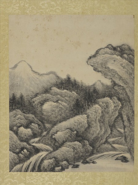 清允禧山水　冊　曲磴飛泉