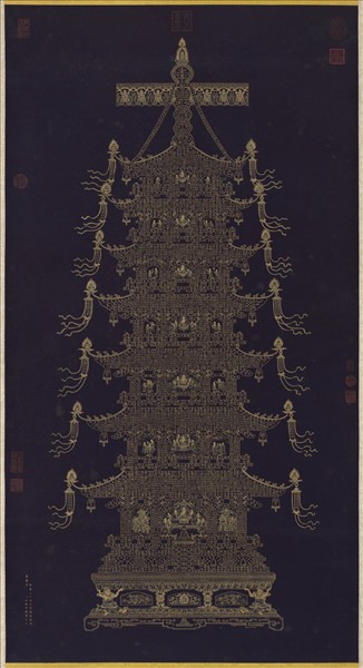 清于敏中書金剛經塔　軸