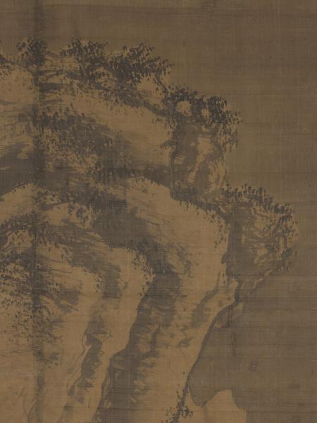 明吳偉寒山積雪　軸