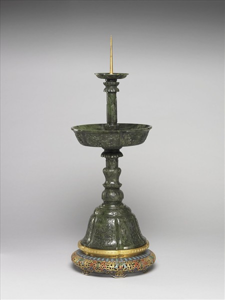 玉番蓮五供（燭台）