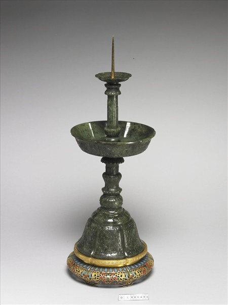 玉番蓮五供（燭台）