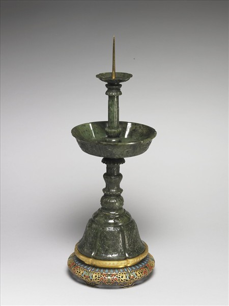 玉番蓮五供（燭台）