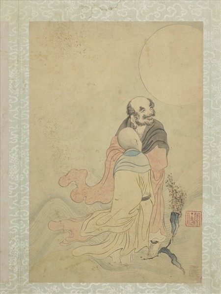 清石濤畫羅漢　冊　羅漢（七）