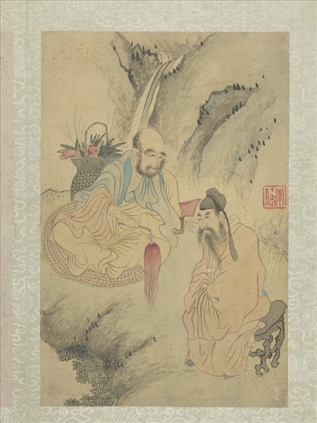 清石濤畫羅漢　冊　羅漢（十三）