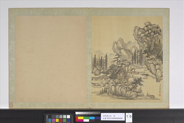 清吳暻山水　冊　山雲初霽