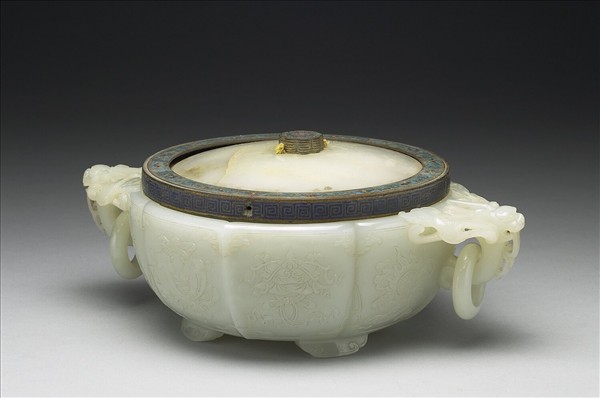 玉八寶八吉祥紋洗