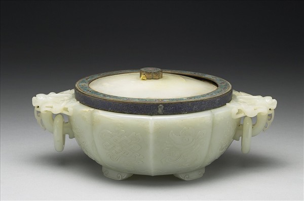 玉八寶八吉祥紋洗