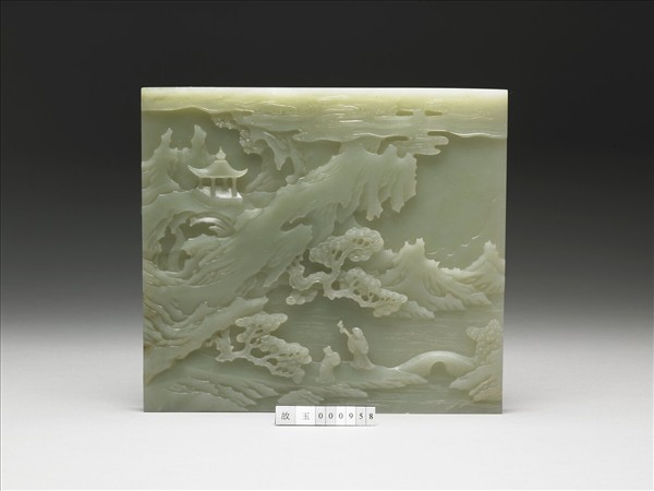 玉月白風清插屏