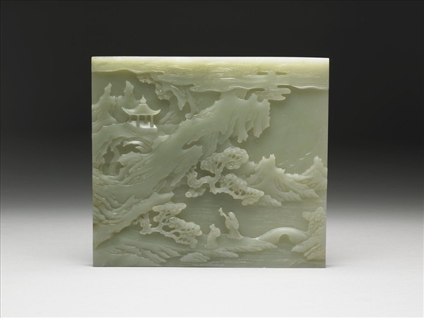 玉月白風清插屏