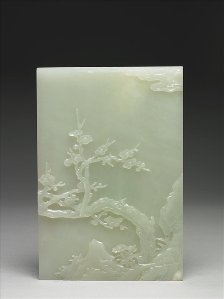 玉梅枝洗象插屏（一對）