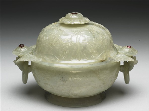 玉花式雙柄香爐