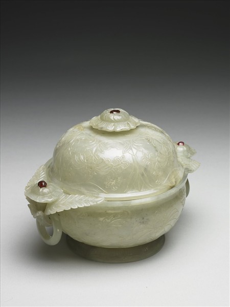 玉花式雙柄香爐