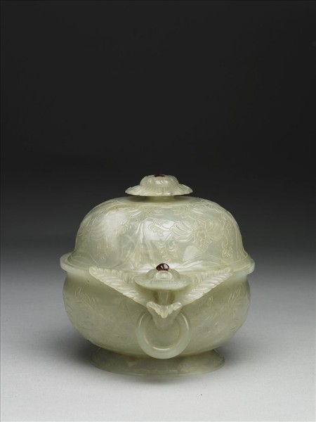 玉花式雙柄香爐