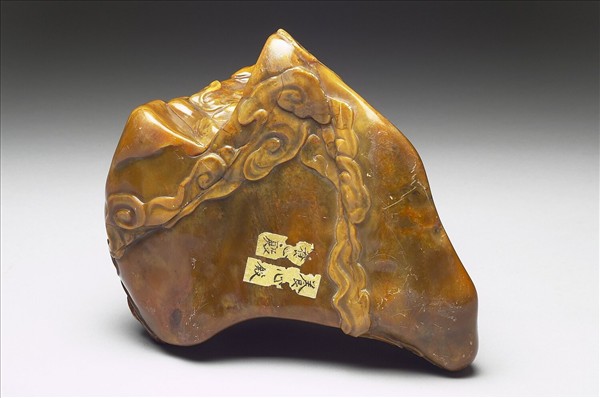 雲蝠紋田黃山子