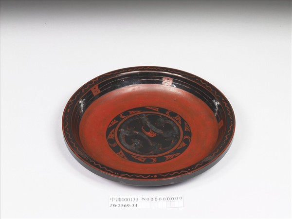 楚漆小彩盤模型