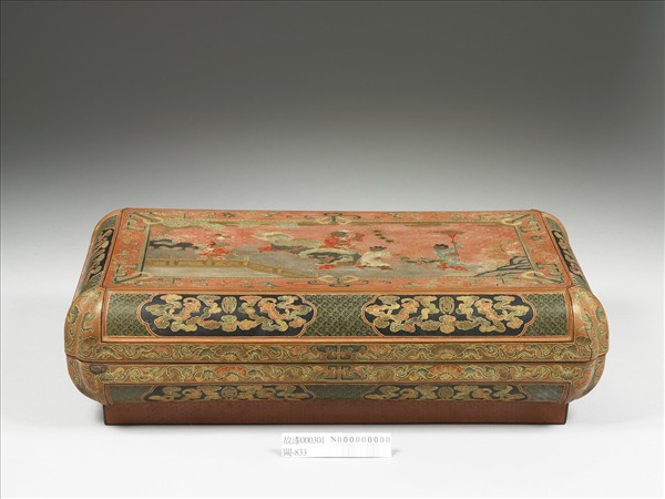 鎗金填漆五穀豐登圖長方盒