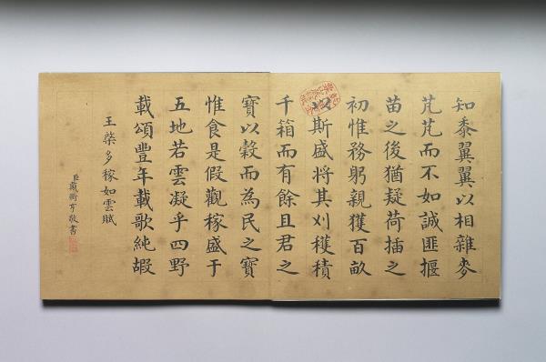 戴衢亨書王棨多稼如雲賦 冊