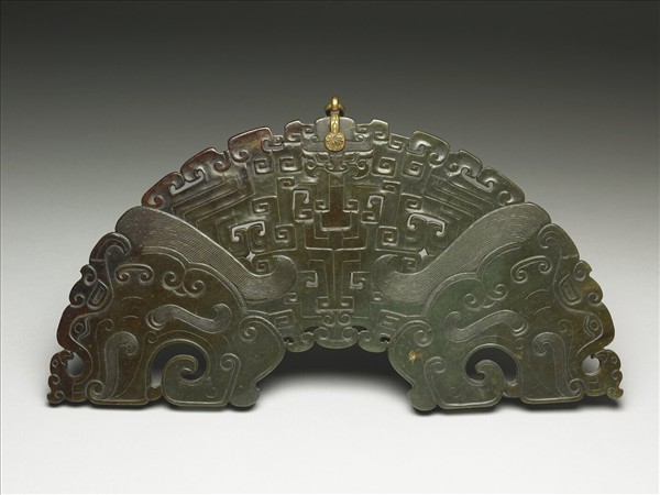 玉龍紋璜 附木架