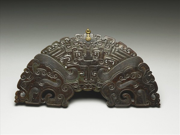 玉龍紋璜 附木架