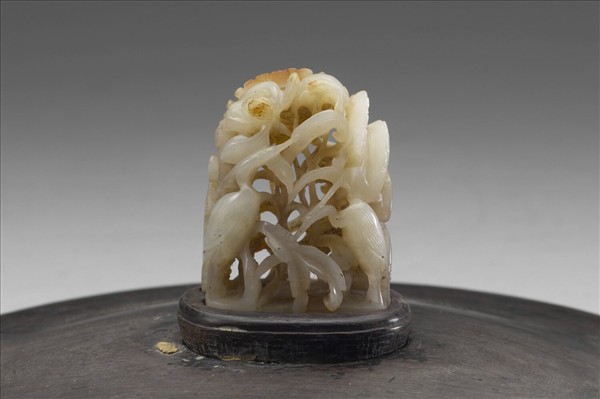 汀渚鷺鷥紋玉頂