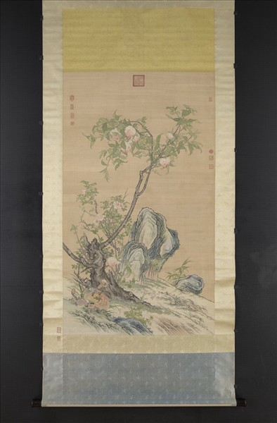 清緙絲群芳祝壽　軸