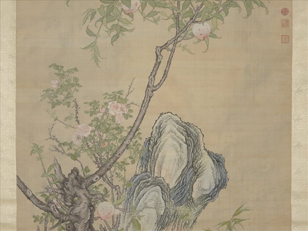 清緙絲群芳祝壽　軸