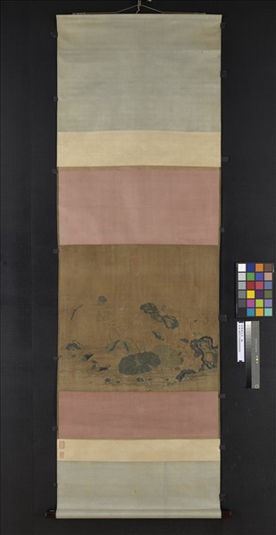 宋緙絲花鳥　軸