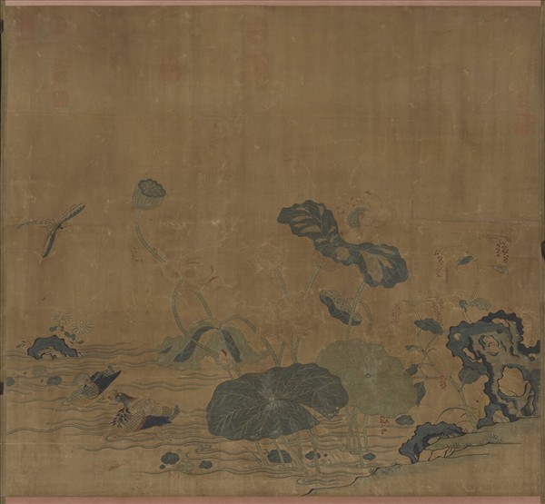 宋緙絲花鳥　軸