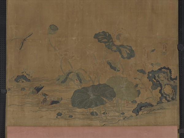 宋緙絲花鳥　軸