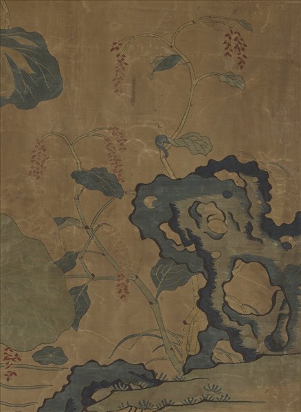 宋緙絲花鳥　軸