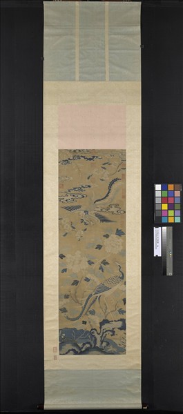 宋緙絲和鳴鸞鳳圖　軸