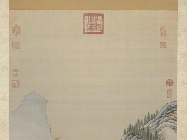 無名氏緙絲銅柱銘勳圖　軸