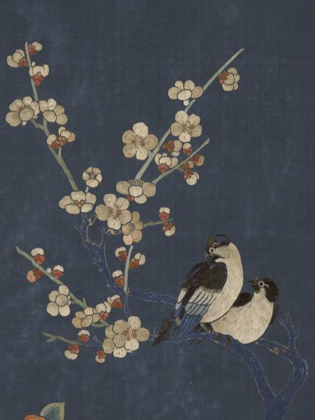 元繡先春四喜　軸