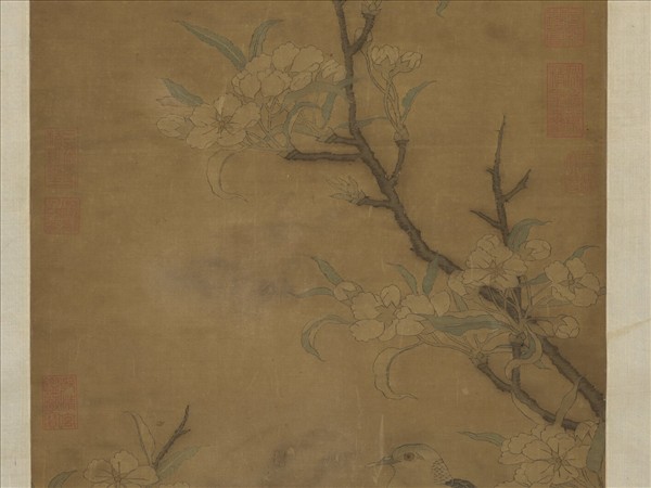 宋緙絲花鳥　軸