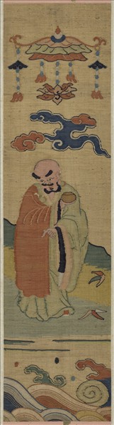 明緙絲應真像　軸