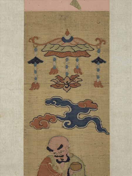 明緙絲應真像　軸